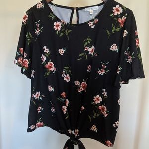 Nine Britton - Maybelle Tie Front Knit Top